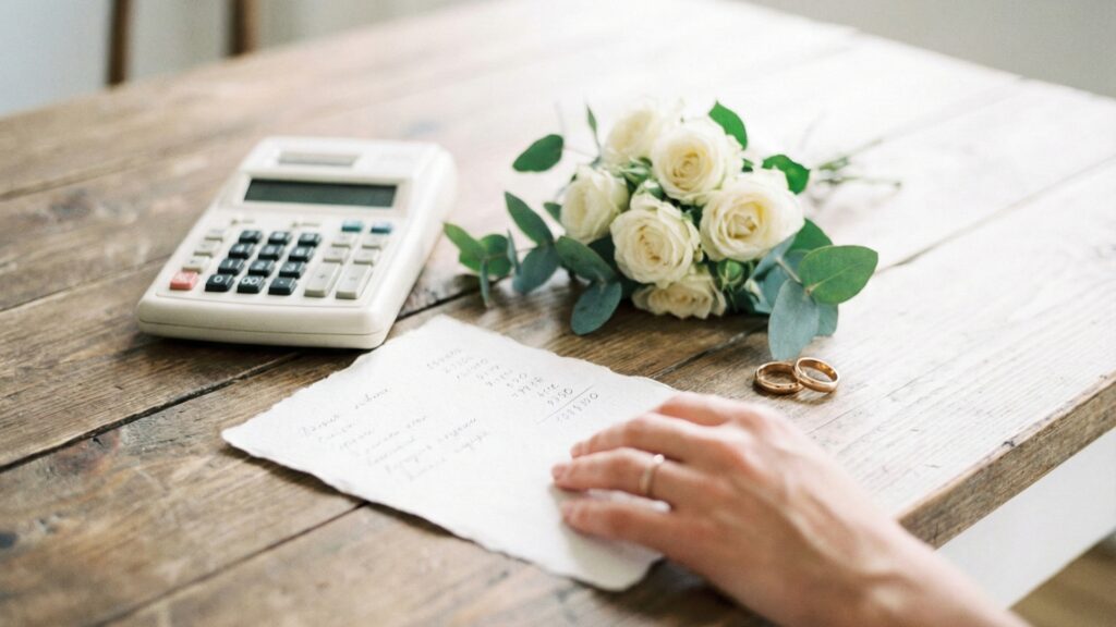 結婚式費用の見積もり表と電卓でポイント還元とハナユメ割を比較